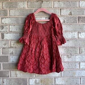 Poppy & Julie Rust Orange Girls Dress